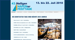 Desktop Screenshot of hafenfesttage.de