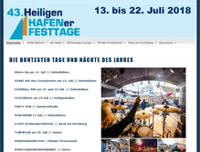 Tablet Screenshot of hafenfesttage.de
